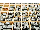   Typography, Sort Set, Font, Printed Letter