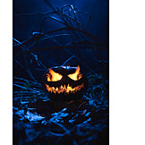   Flames, Halloween, Pumpkin Lantern