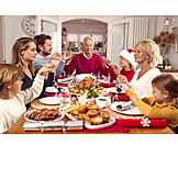   Christmas, Family, Praying, Prayer, Feast
