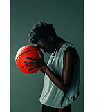   Portrait, Basketball, Basketballer