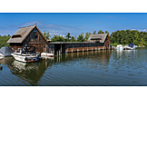   Wohnen, Bootshaus, Schweriner See