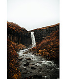   Waterfall, Iceland, Svartifoss