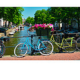   Brücke, Fahrrad, Kanal, Amsterdam