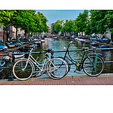   Bicycle, Canal, Holland, Amsterdam