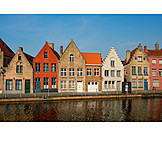   House, Row Houses, Bruges, Cityscape
