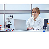   Science, Typing, Desk, Laboratory, Scientist, Lab Report