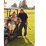   Couple, Golf, Filling