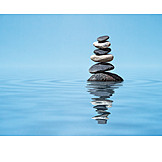   Sea, Balance, Stone Pile