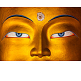   Augen, Buddha, Maitreya Buddha