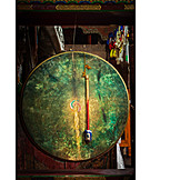   Buddhismus, Trommel, Gong