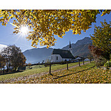   Autumn, Church, Aufham