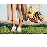   Healthy Diet, Groceries, Ecologically, Shopping Bag, String Bag