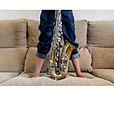   Childhood, Musical Instrument, Musically, Practice, Saxophone