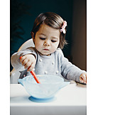   Toddler, Eating, Spoon, Independent