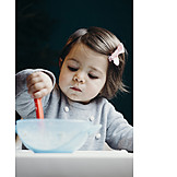   Toddler, Eating, Spoon, Mash, Independent