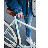   Bicycle, Urban, Style, Cycling Women