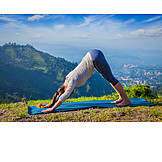   Yoga, Adho Mukha Svanasana, Outdoor Yoga