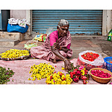   Flowers, India, Street Sales