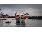   Industrie, Logistik, Containerschiff