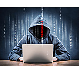   Hacker, Passwort, Computerkriminalität
