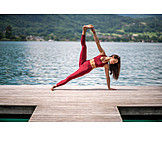   Flexibilität, Outdoor yoga