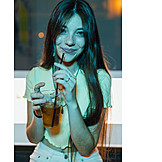   Young Woman, Nightlife, Portrait