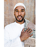   Islam, Muslim, Portrait, Prayer Rug