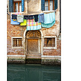   House, Drying, Venice, Laundry