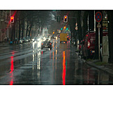   Berlin, Rain, Road Traffic
