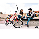   Couple, Leisure, Bicycle