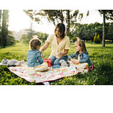   Mother, Summer, Daughter, Picnic