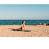   Beach, Sea, Yoga, Back Bending