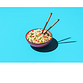   Asian Cuisine, Rice Dish, Chopsticks