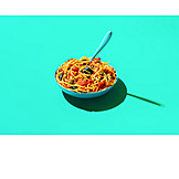   Italienische Küche, Mittagessen, Spaghetti Alla Puttanesca