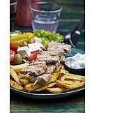   Greek Cuisine, Barbecue, Souvlaki