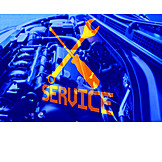   Car, Engine, Repair, Service