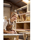   Smiling, Craft, Trainee, Carpentry