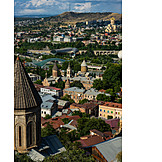   Luftbild, Altstadt, Tiflis