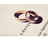   Marriage, Wedding Ring, Marriage Certificate