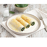   Filled, Gratin, Spinach, Cannelloni