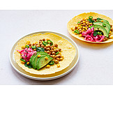   Colorful, Vegetarian, Taco