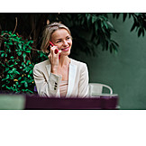   Business Woman, Smiling, Business, On The Phone