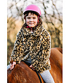   Girl, Happy, Horse, Riding