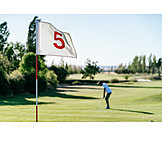   Flagge, 5, Golfsport