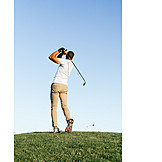   Abschlag, Golfen, Golfspieler
