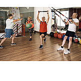   Active Seniors, Group, Weightlifting