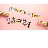   Neujahr, Happy New Year, 2024