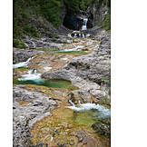   Wasserfall, Pyrenäen, Escuain