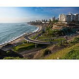   Straße, Costa Verde, Pazifikküste, Lima