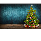   Weihnachten, Christbaum, Weihnachtsgeschenk